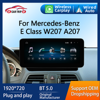 Reproductor de Video con Navegación Inalámbrica Carplay para Sistema Linux 10.25/12.3, para Vehículos Mercedes-Benz Clase E W207 A207
