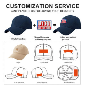 OEMカスタム野球帽刺繍3Dロゴユニセックス100% コットン6パネル帽子男性用ゴルフキャップカスタムロゴ付き低MOQ - Product Image 5