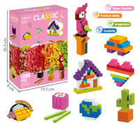 Ventes chaudes, blocs de construction éducatifs en ABS, 1000 pièces, construction créative, modèle 3D, bâtiments modernes, jouet cadeau pour enfants de 6 ans et plus, conforme aux normes ASTM