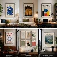 Poster da Parete Personalizzati Marca XHC, Stampa Digitale, Design Botanico Astratto, Citazioni Vintage, Cartoncino Laminato per Ufficio