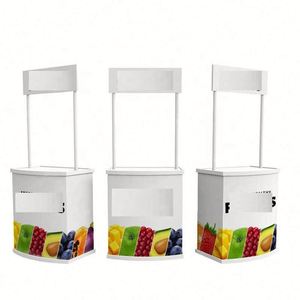 Best Selling Wholesale Advertising Exhibition Pop up Promotion <b>Folding</b> Display Table Counter Promotion Table - Product Image 5