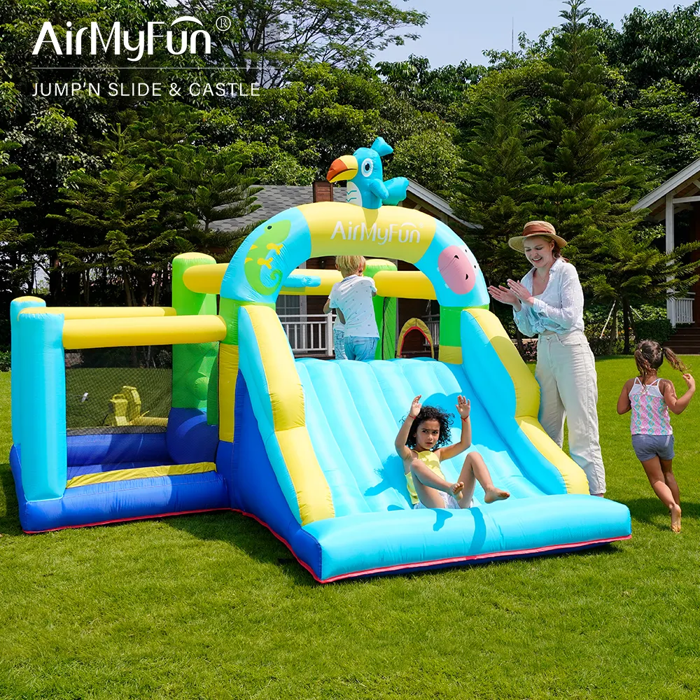 Airmyfun personnalisé thème Animal fête drôle maison de rebond glissière d'eau gonflable château de saut