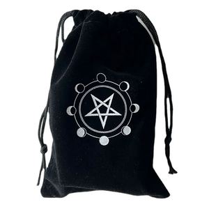 Sac en velours personnalisé avec cordon de serrage brodé pour les cartes de tarot - Product Image 5