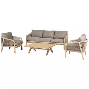 Ensemble de salon de jardin et de salle à manger extérieur, meubles en bois de style scandinave pour balcons en plein air et détente pour hôtels et maisons - Product Image 6