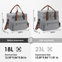 Sac isotherme personnalisé professionnel pour la livraison de nourriture en extérieur, sac à lunch pour enfants, écologique, portable, avec fermeture éclair
