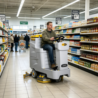 Machine de nettoyage de sols Ride on 4700 ㎡ Nettoyeur de sols industriel pour le nettoyage de grandes surfaces