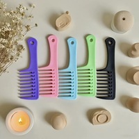 Mini peignes à cheveux, petit peigne à dents larges, peigne démêlant portable de voyage, peigne antistatique pour boucles, peigne de douche, brosse à cheveux sans nœuds