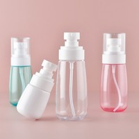 Botol Air Kosmetik Plastik PETG 100ml Botol Semprot Transparan Ukuran Perjalanan Mini Botol Semprot Kecil