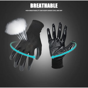 Guante de látex de nitrilo Recubierto de látex de goma para la construcción - Product Image 4