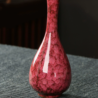 Vases en céramique réactifs au four faits à la main en gros, lot de 6 mini-vases en céramique, décoration zen moderne pour la maison et le bureau, plantes hydroponiques