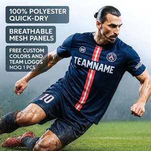 <span class=keywords><strong>Ensemble</strong></span> de survêtement sportif de style PSG premium 2526, tour Eiffel, fleur de lys, rouge, bleu, blanc - Product Image 1