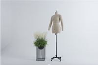Maniquí de Espuma Ajustable LUOBEN para Sastre, Medio Cuerpo Superior, para Mujer, Uso en Bodas, en Posición de Pie
