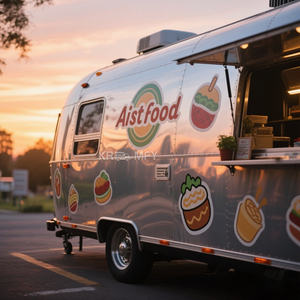 Petite remorque 2025 entièrement équipée aux normes américaines, chariot de nourriture mobile avec grill à sandwich, chariot à glace pilée - Product Image 1