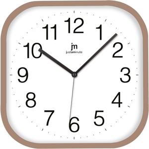 Horloge murale en ABS marron 30x30 cm - Product Image 1