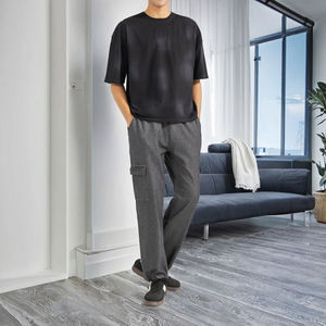 Running 100% Cotton Embroidered Nonwoven Waterproof Breathable Sweatpants Custom Jogger <b>Pants</b> OEM Service Made China Low Price - Product Image 3