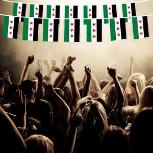 ขายส่งร้อนแรง ธงชาติซีเรียขนาด 14x21 ซม. ทำจากโพลีเอสเตอร์ พิมพ์ดิจิทัลรวดเร็ว เหมาะสำหรับงานเฉลิมฉลองเทศกาล - Product Image 5