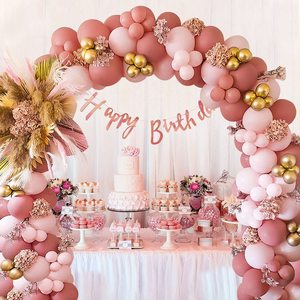 Forniture per palloncini di compleanno Kit per arco di palloncini rosa retrò Kit di palloncini per Baby Shower per ragazze per decorazioni di nozze Boho sfondo - Product Image 6