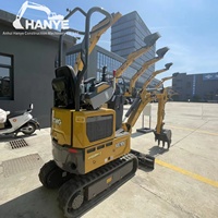 Mini-excavatrice XE10U d'origine chinoise avec fonction de rotation de flèche, idéale pour les projets de jardinage, d'agriculture et de construction intérieure