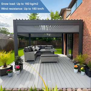 Pérgola Ecológica con Techo de Aluminio y Persianas Laterales Eléctricas para una Vida Sostenible - Product Image 3