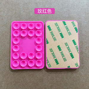 Support arrière de téléphone d'autocollant de poignée écologique en caoutchouc de silicone pour l'aspiration en verre adaptent le logo aux besoins du client gratuitement - Product Image 3