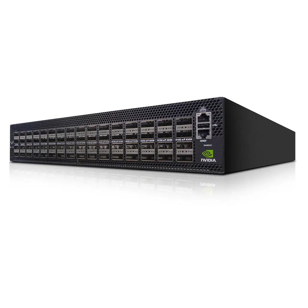 Commutateur Ethernet ouvert MSN4700-WS2FC Spectrum-3 400GbE 1U avec Onyx 32 QSFPDD Ports 2 Power