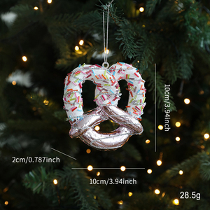 Hanging Christmas Candy <b>Ornaments</b> Hanging Glitter Candy Cane Decoration Christmas <b>Tree</b> <b>Ornaments</b> with Ropes for Xmas - Product Image 5