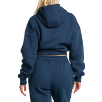 Setelan Wanita Modis Terbaru Musim Gugur, Warna Solid, 2 Potong, Hoodie Lengan Panjang dan Celana Panjang untuk Wanita