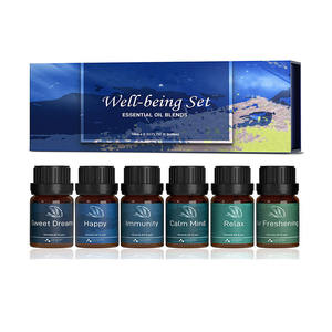 제조사 도매 디퓨저 아로마테라피 유기농 천연 순수 테라피 등급 로즈 티트리 라벤더 에센셜 오일 10개입 - Product Image 1