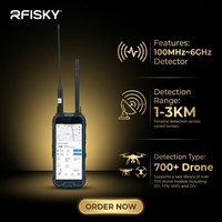Détecteur de drone à basse fréquence amélioré 100-6000 MHz, détecteur de signal de drone UAV DJI FPV 3KM