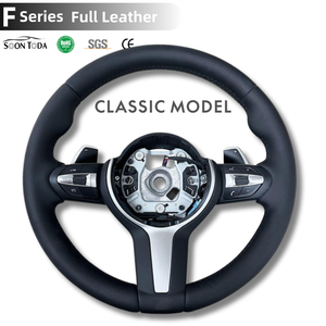 Volant classique entièrement en cuir pour <span class=keywords><strong>BMW</strong></span> F10 F11 F20 F21 F23 F30 F31 F32 F33 F36 F01 F06 F07 M3 M4 M5 X1 F48 X3 F25 X4 - Product Image 1