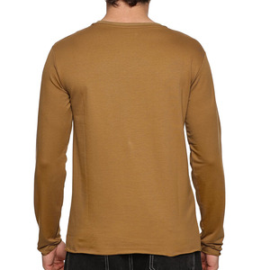 Camiseta de Manga Larga Personalizada con Logotipo Frontal, Estilo Casual y Moderno para Hombre, Diseño Sólido, Corte Regular - Product Image 2