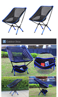 Chaise de camping pliante réglable en alliage d'aluminium, ultra-légère, respirante, en maille, pour pêche et repas en extérieur