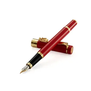 Pennino per penna stilografica calligrafia con supporto per penna da ufficio in metallo stampato Logo promozionale. 5 per Business Bossman