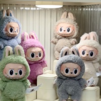 Original Popmart Labubu The Monsters Macaron Excitant Peluche Boîte Mystère Jouets Tendance Boîtes Surprises Objets de Collection Décoratifs