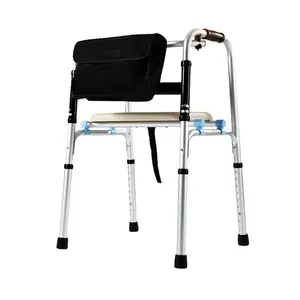 Best Selling Wholesale Folding Outdoor Lightweight Aluminium Adults Elderly Walking Aids Frame Foldable Upright Walker