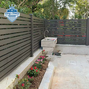 Vente directe des fabricants <span class=keywords><strong>de</strong></span> balustrade en aluminium lamelles rectangulaires panneau <span class=keywords><strong>de</strong></span> clôture d'intimité maison jardin école arrière-cour - Product Image 3