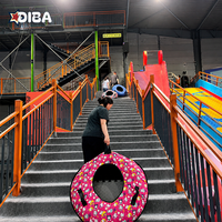 Équipement de parc d'attractions intérieur pour enfants de 3 à 12 ans, toboggan arc-en-ciel pour centre commercial, centre de divertissement familial