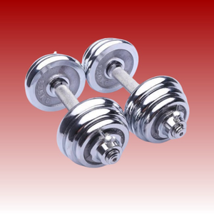 Barbell y Dumbbell <span class=keywords><strong>30</strong></span> <span class=keywords><strong>kg</strong></span> 20kg Chrome Dumbbell Set - Product Image 1