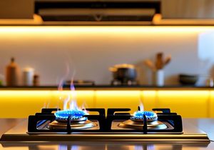 Réchaud à gaz haute pression en acier inoxydable à 2 brûleurs pour extérieur, <span class=keywords><strong>maison</strong></span>, usage commercial, comptoir électrique, double brûleur à gaz portable au <span class=keywords><strong>butane</strong></span> - Product Image 6