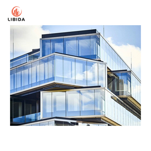 <span class=keywords><strong>Prix</strong></span> des murs rideaux en verre par <span class=keywords><strong>M2</strong></span> Double façade en verre isolé en aluminium Mur rideau en verre structurel incurvé plat - Product Image 1