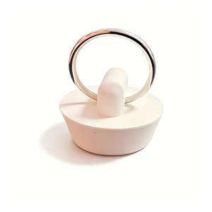 <span class=keywords><strong>Bouchon</strong></span> de vidange d'évier en <span class=keywords><strong>caoutchouc</strong></span> blanc de 1 pouce avec anneau de traction en acier, <span class=keywords><strong>bouchon</strong></span> de baignoire et de lavabo anti-fuite pour évacuation d'eau - Product Image 1