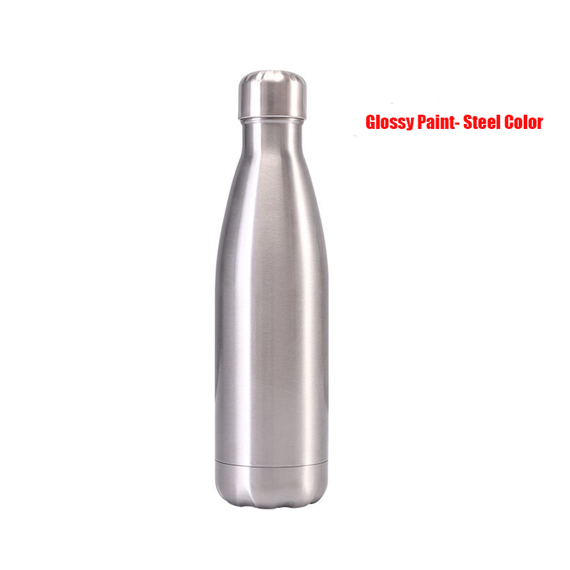 Outdoor Metal 500ml Cola Shape Double Wall Vacuum Insulated Sports ...