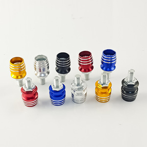 Vis de fixation de plaque d'immatriculation en aluminium Qiangye – Pièces de modification universelles – Noir, Rouge, Bleu, Or, Argent – Style poignée pour moto et véhicule électrique - Product Image 2