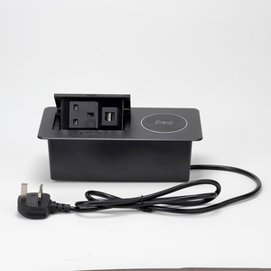 Enchufe <span class=keywords><strong>de</strong></span> Corriente <span class=keywords><strong>con</strong></span> Enchufe del Reino Unido, Montado Empotrado en Muebles <span class=keywords><strong>de</strong></span> Oficina, Escritorio, Mesa, Caja <span class=keywords><strong>de</strong></span> Enchufe <span class=keywords><strong>con</strong></span> Cargador Inalámbrico Emergente para Oficina y Hotel - Product Image 5