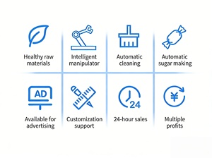 Nouvelle <span class=keywords><strong>machine</strong></span> à <span class=keywords><strong>barbe</strong></span> à <span class=keywords><strong>papa</strong></span> intelligente entièrement automatique, commerciale, pour la vente en libre-service, modèle fantaisie pour usine - Product Image 2