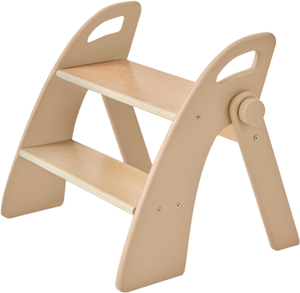 Modern Montessori Solid Wood Foldable Safety Toddler Learning Tower Kitchen Helper <b>Step</b> Stool for Apartment Living Warehouse <b>Gym</b> - Product Image 1