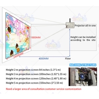 Système de jeu interactif de projection murale avec détection de mouvement AR et projecteur de cartographie 3D pour parcs d'enfants intérieurs, centres commerciaux et fêtes