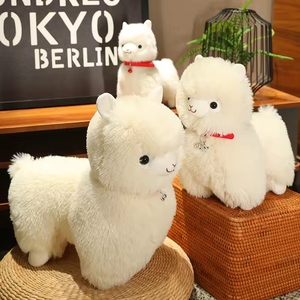JM1 <span class=keywords><strong>Peluche</strong></span> de <span class=keywords><strong>Alpaca</strong></span> Súper Suave, Almohada de <span class=keywords><strong>Alpaca</strong></span> de <span class=keywords><strong>Peluche</strong></span> con Pelo Largo y Campana Pequeña, Adorable Juguete de <span class=keywords><strong>Peluche</strong></span> de <span class=keywords><strong>Alpaca</strong></span> - Product Image 4