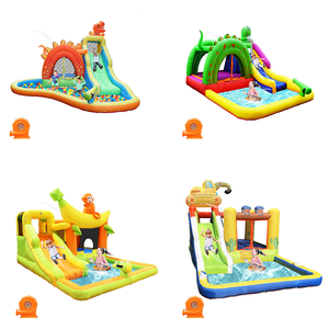 Château gonflable commercial Happy Hot Sell pour enfants avec toboggan NBHL-016 - Product Image 3