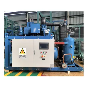 Factory Price Water Cooled Chiller Condensing Unit Refrigeration Blast Freezer Screw Compressor Unit